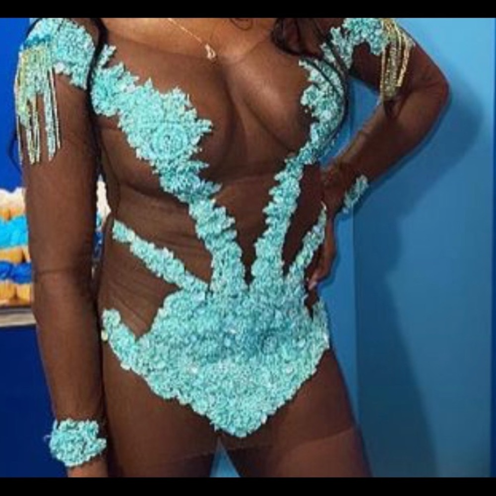 Blue dress